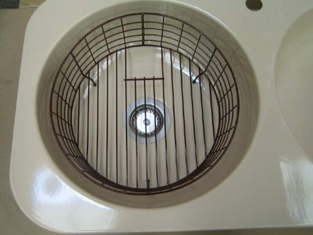 ALAPE Doppelbecken-Spüle 182 FLANELL-GRAU 97x50,5 cm