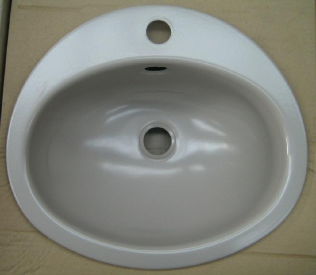 TEKA KW9 Einbauwaschbecken Einbau-Waschbecken Hell-Beige 41 x36 cm