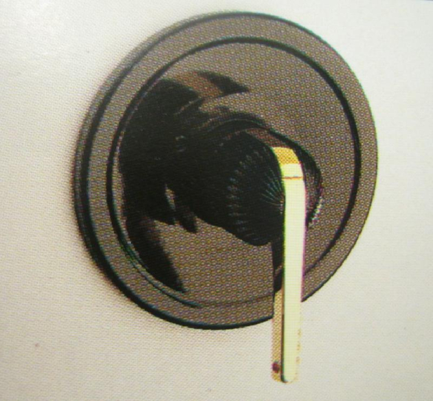 ROKAL Unterputzarmatur Duscharmatur in Schwarz/Gold