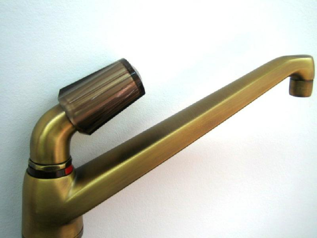 EGRO Küchenarmatur Armatur Spültischarmatur BRONZE / MESSING