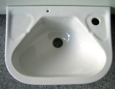NOVO-BOCH kompaktes Handwaschbecken / Waschtisch WEISS 41x29,5 cm