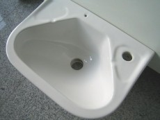 NOVO-BOCH kompaktes Handwaschbecken / Waschtisch WEISS 41x29,5 cm