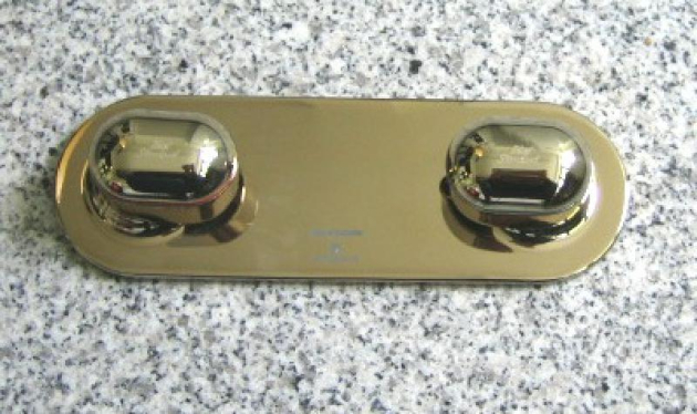 Dualux Unterputz-Armatur Duscharmatur Edelmessing