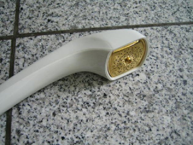 Damixa Brausekombination Brausestange Handbrause Weiss/Gold