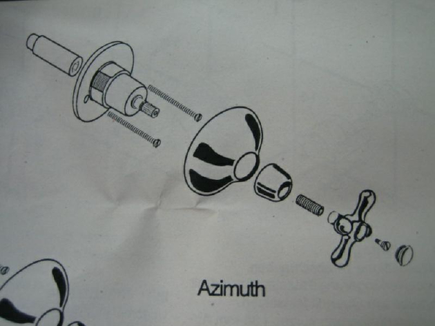 IDEAL STANDARD Azimuth Bausatz 2 Wandeinbauventil A3002.981080