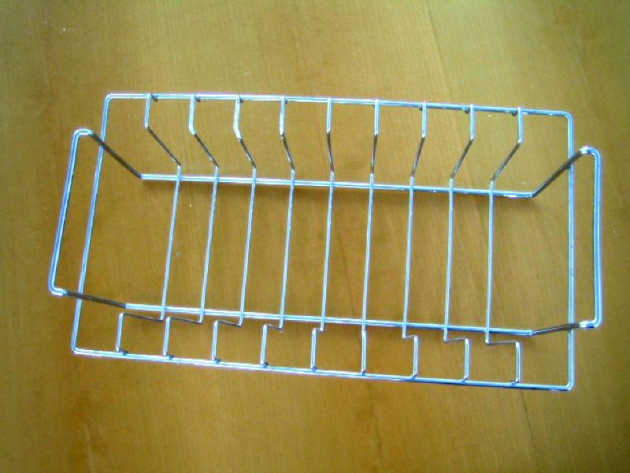 Universal-Geschirrkorb eckig rechteckig in EDELSTAHL/CHROM