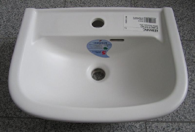 KERAMAG Eurotrend Waschbecken Handwaschbecken 45x33 cm Edelweiss