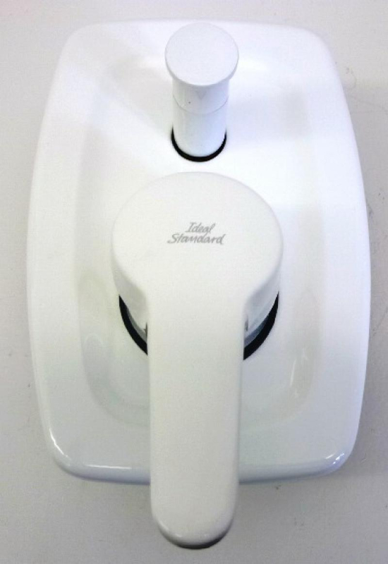 Bausatz 2 - Ceradisc Oberteile Unterputz-Badewannenarmatur Weiss