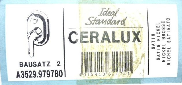 Bausatz 2 - Ceralux Oberteile Unterputz-Badewannenarmatur Satin