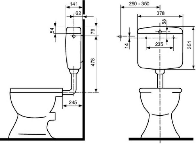 SANIT Spülkasten 936 NATURA