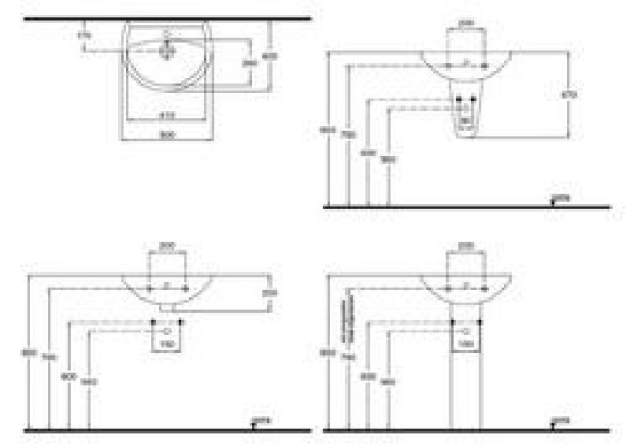 IDEAL STANDARD Escape Halbsäule für Handwaschbecken MANHATTAN