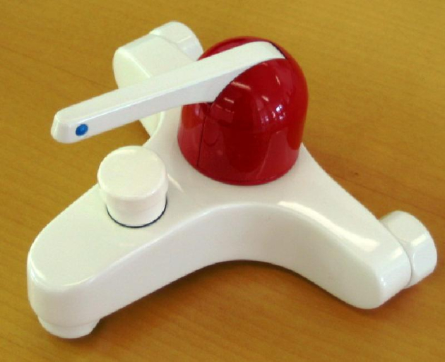 ROKAL *limitierte Edition Badewannenarmatur in ROT/WEISS