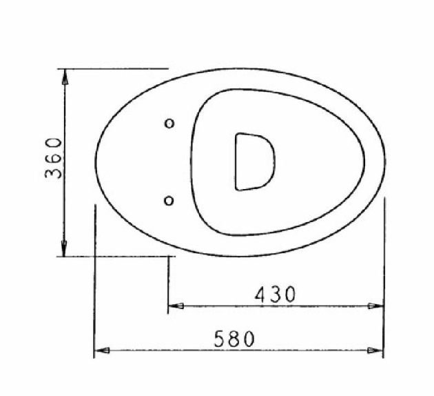 CERAMICA DOLOMITE Novella Stand-WC WEISS