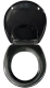 ALLIBERT DAHLIA WC-Sitz Schwarz Toilettensitz WC-Brille WC-Deckel