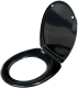 ALLIBERT DAHLIA WC-Sitz Schwarz Toilettensitz WC-Brille WC-Deckel