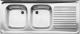 BLANCO Auflage-Spüle Doppelbecken ZS 120x50 cm Edelstahl B-L Küchenspüle Spülbecken 2 Becken