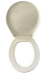 WC-Sitz Toilettensitz WC-Brille WC-Deckel JASMIN (Creme-matt)