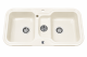 ALAPE 138 Doppelbecken-Spüle IVORY ELFENBEIN 97x50,5 cm