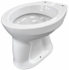 NOVO-BOCH Stand-WC Abgang Boden AO innen senkrecht WEISS Toilette Klosett WC-Becken Standtoilette Flachspüler Bodenabgang Bodenanschluss