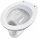 NOVO-BOCH Stand-WC Abgang Boden AO innen senkrecht WEISS Toilette Klosett WC-Becken Standtoilette Flachspüler Bodenabgang Bodenanschluss