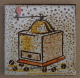 MOSA 1357 Wandfliese handbemalte antike Küchenfliese Landhaus Art mit Kaffeemühle Motiv 10x10 cm