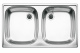 BLANCO TOP ED 8x4 Doppelbecken Spüle Einbauspüle Küchenspüle Edelstahl 78 x 43,5 cm