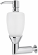 Ideal Standard Keuco wandhängender Seifenspender / Lotionspender Chrom Opalglas 08634019000 / A2974AA