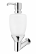 Ideal Standard Keuco wandhängender Seifenspender / Lotionspender Chrom Opalglas 08634019000 / A2974AA