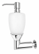 Ideal Standard Keuco wandhängender Seifenspender / Lotionspender Chrom Opalglas 08634019000 / A2974AA