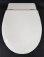 HAND Harofix Pressstoffsitz WC-Sitz Toilettenbrille Mit Rückstück Mod.: 81 Weiss