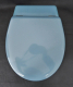 HAND Harofix Pressstoffsitz WC-Sitz Toilettenbrille mit Rückstück Mod.: 81 Bermuda-Blau