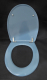 HAND Harofix Pressstoffsitz WC-Sitz Toilettenbrille mit Rückstück Mod.: 81 Bermuda-Blau