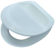 SANIBEL LUXE WC-Sitz CROCUS Blau / Hellblau / Babyblau mit Edelstahlscharnieren Toilettensitz WC-Brille WC-Deckel