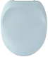 SANIBEL LUXE WC-Sitz CROCUS Blau / Hellblau / Babyblau mit Edelstahlscharnieren Toilettensitz WC-Brille WC-Deckel