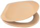 SANIBEL LUXE WC-Sitz Caramel Braun mit Edelstahlscharnieren Toilettensitz WC-Brille WC-Deckel