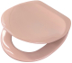 SANIBEL LUXE WC-Sitz SUNSET ROSA mit Edelstahlscharnieren Toilettensitz WC-Brille WC-Deckel