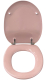 SANIBEL LUXE WC-Sitz SUNSET ROSA mit Edelstahlscharnieren Toilettensitz WC-Brille WC-Deckel