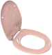 SANIBEL LUXE WC-Sitz SUNSET ROSA mit Edelstahlscharnieren Toilettensitz WC-Brille WC-Deckel