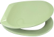 SANIBEL LUXE WC-Sitz EVERGREEN Altfarbe mit Edelstahlscharnieren Toilettensitz WC-Brille WC-Deckel