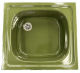 TEKA Luxus Colora Spüle Spülbecken Einbauspüle Küchenspüle DUNKEL-GRÜN 46,5 x 43,5 cm