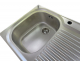 SUTER Comfort C75 Spüle 75x50 cm Edelstahl-Matt Becken-Links