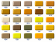 MOSA Wandfliesen 15x15 cm Elfenbein Creme RAL 1013 – Palette 112,5 m² Vintage 70er, 80er, Modell 8670