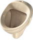 NOVOBOCH Urinal Pissoir Zulauf von oben Bahamabeige