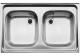 BLANCO Auflage-Spüle Doppelbecken 80x50 cm Edelstahl Küchenspüle Spülbecken 2 Becken