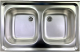 BLANCO Auflage-Spüle Doppelbecken 80x50 cm Edelstahl Küchenspüle Spülbecken 2 Becken