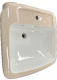 NOVO-BOCH Waschbecken Waschtisch 2-Ton Beige/Weiss 66 x 55 cm