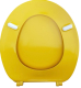 HAND Toilettensitz WC-Deckel WC-Sitz Gelb Yellow