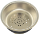 SUTER Resteschale Edelstahl Rund 21,5 cm Abtropfschale Siebschale gelocht Spülbeckeneinsatz