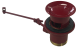 Rokal Excenter Ablaufgarnitur Zugknopf-Ablaufgarnitur Rot Waschbecken Ablauf Pop-up Waschbecken Stopfen Rot, Basin Waste Pop Up, Sink Drain Pop Up, Bathroom Drain Valve, Wash Basin Waste, Pop Up Waste 1 1/4, Bathroom Sink Drain