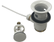 Rokal Excenter Ablaufgarnitur Zugknopf-Ablaufgarnitur Weiss Waschbecken Ablauf Pop-up Waschbecken Stopfen Weiss, Basin Waste Pop Up, Sink Drain Pop Up, Bathroom Drain Valve, Wash Basin Waste, Pop Up Waste 1 1/4, Bathroom Sink Drain